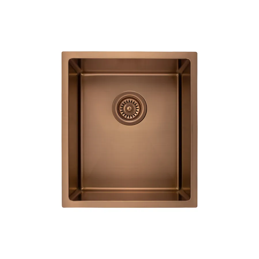 Ohelu Single Kitchen Sink 380mm - Brushed Copper