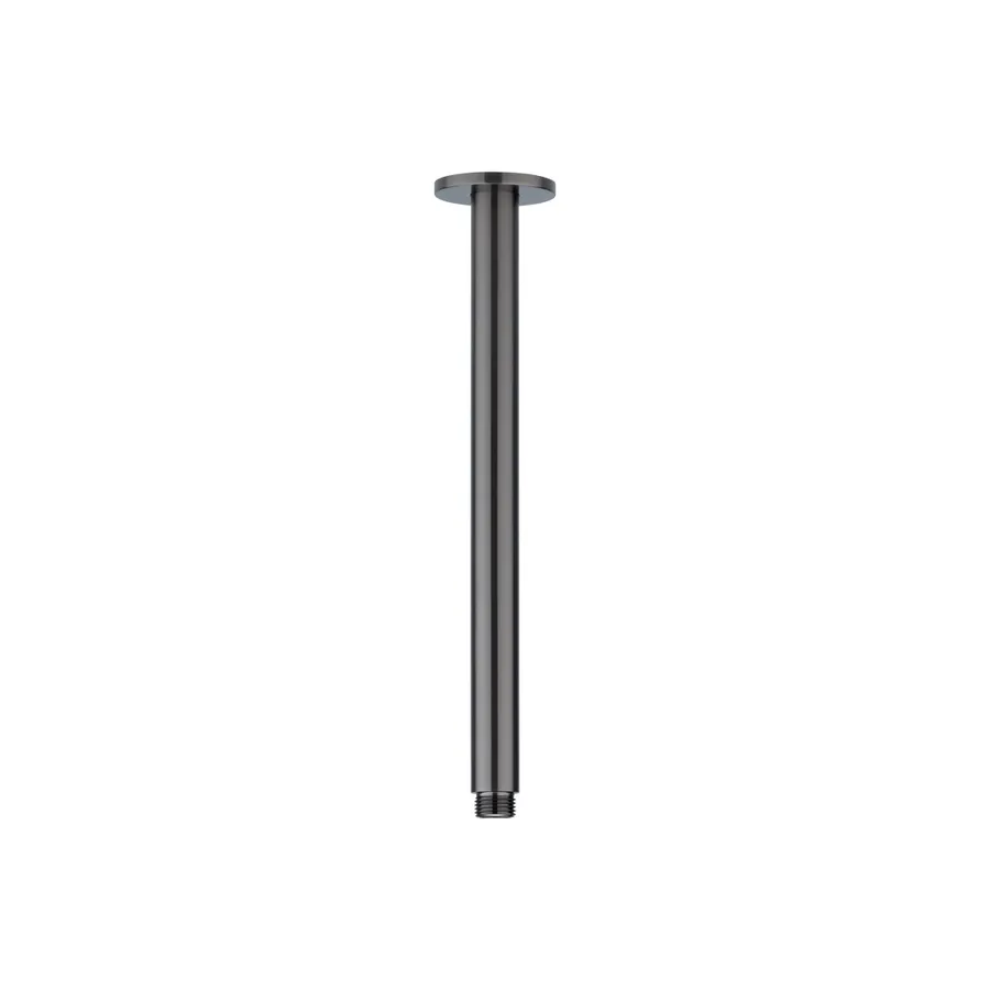 Shower Dropper Round 300mm - Brushed Gunmetal