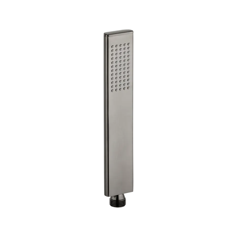 Rounded Rectangle Hand Shower - Brushed Gunmetal
