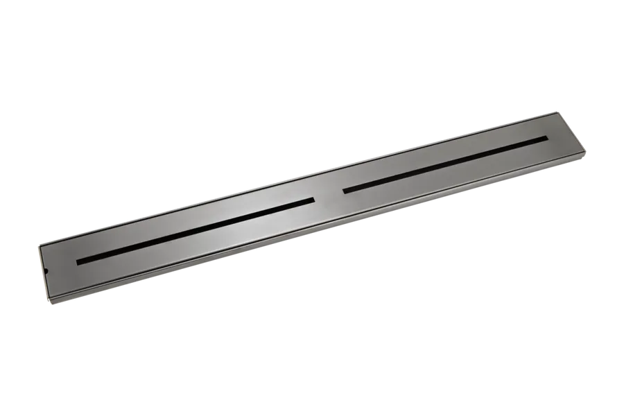 Harper Shower Channel Waste 900mm - Brushed Gunmetal