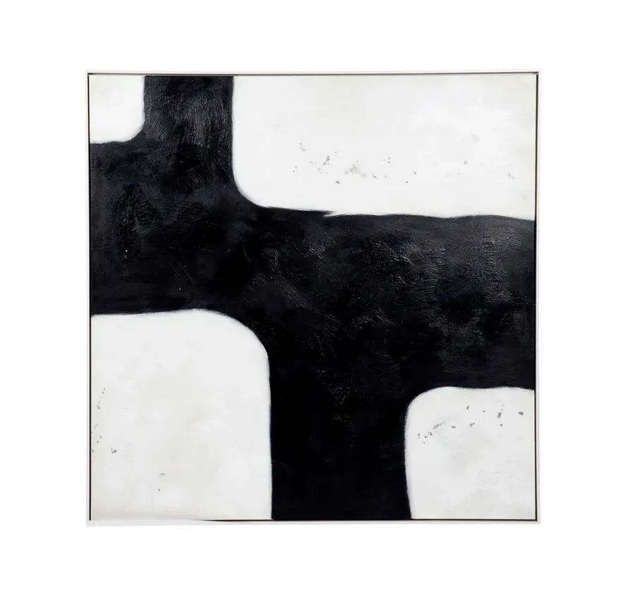 Black And White Canvas Oil Painting Large 140cm x 140cm