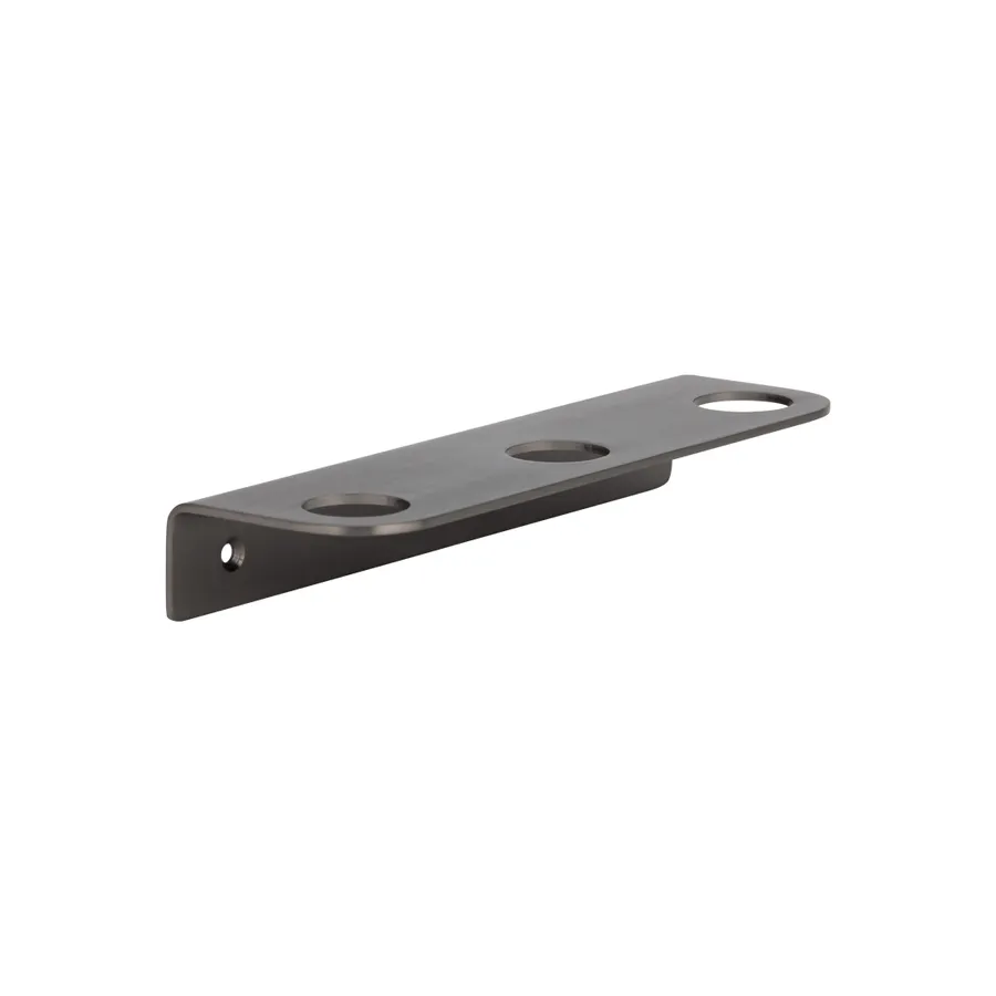 Lira Soap Bottle Holder - Triple - Brushed Gunmetal