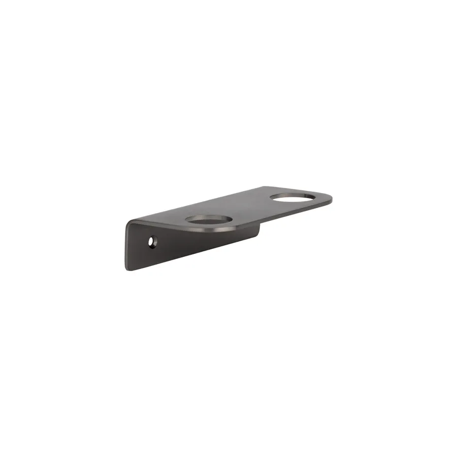Lira Soap Bottle Holder - Double - Brushed Gunmetal
