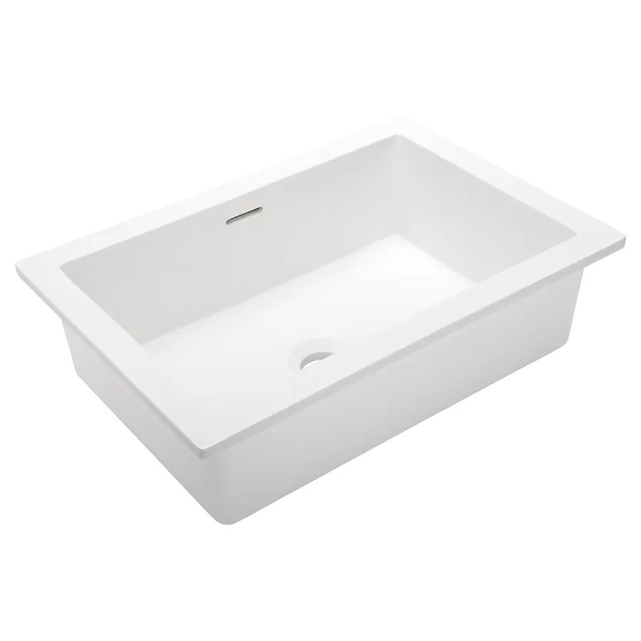 Zuri Rectangle Undercounter Basin - Gloss White