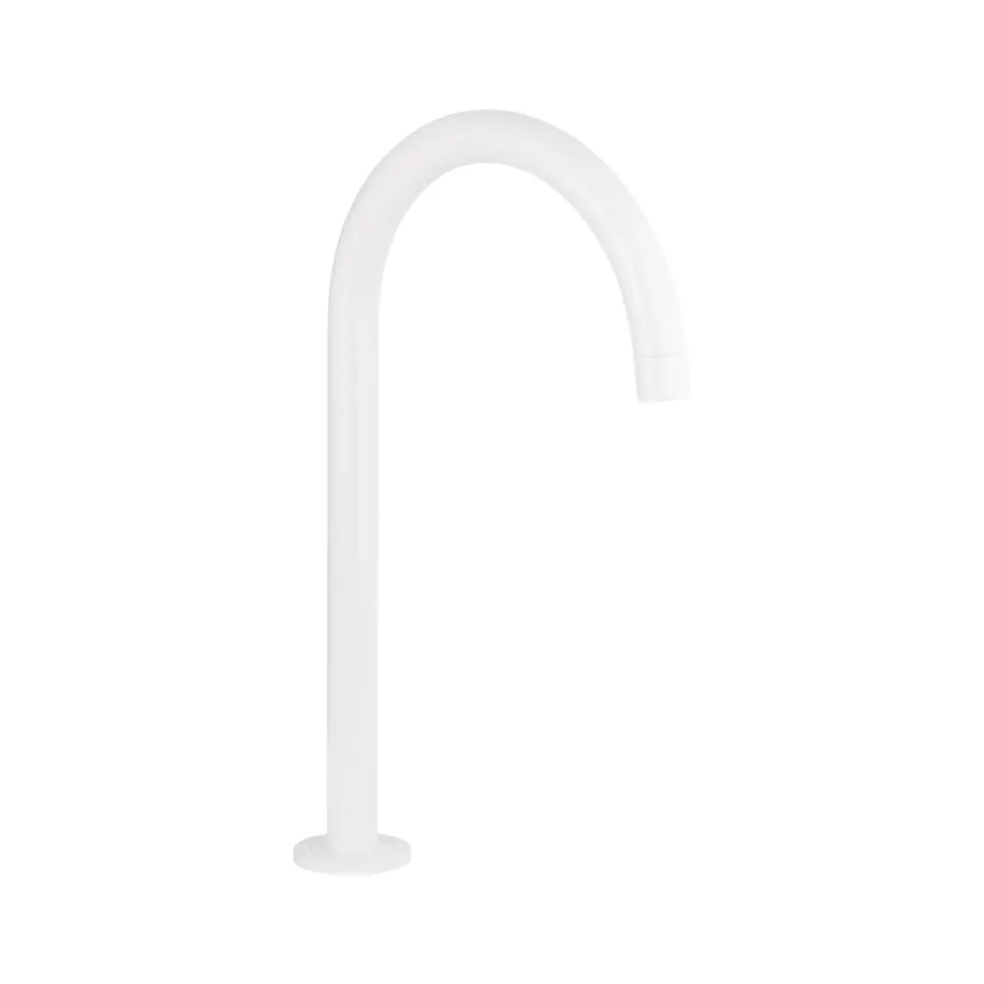 Gooseneck Hob Swivel Spout - White