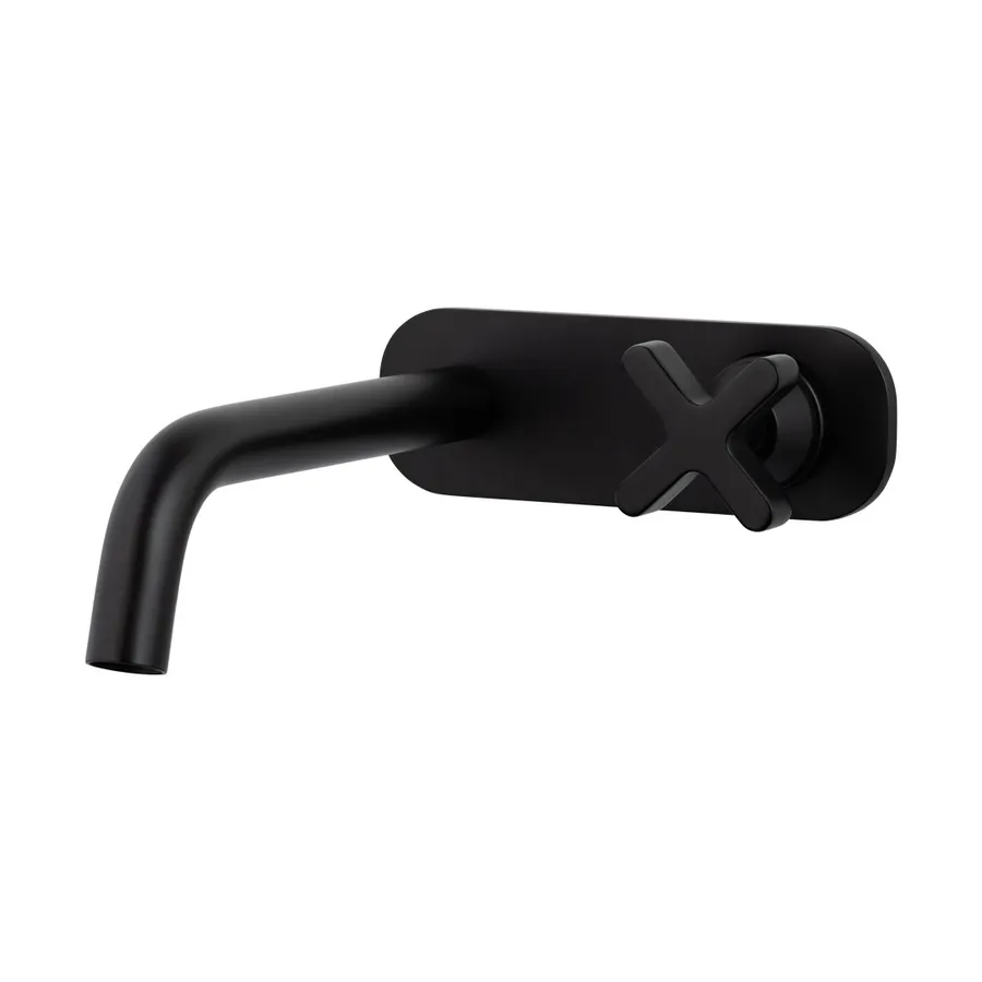 Cross Progressive Wall Mounted Set - Matte Black