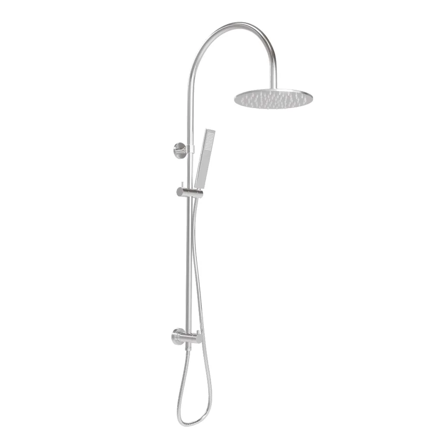 Elysian Gooseneck Shower Rail Set - Chrome