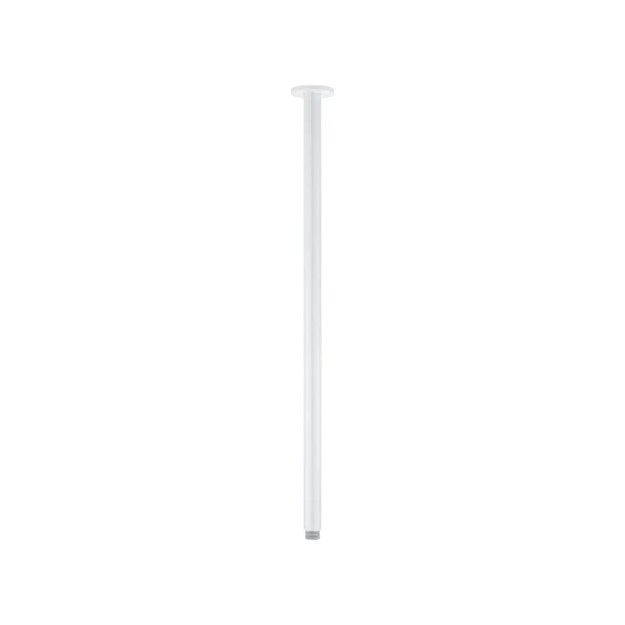 Shower Dropper Extended Round 600mm - White
