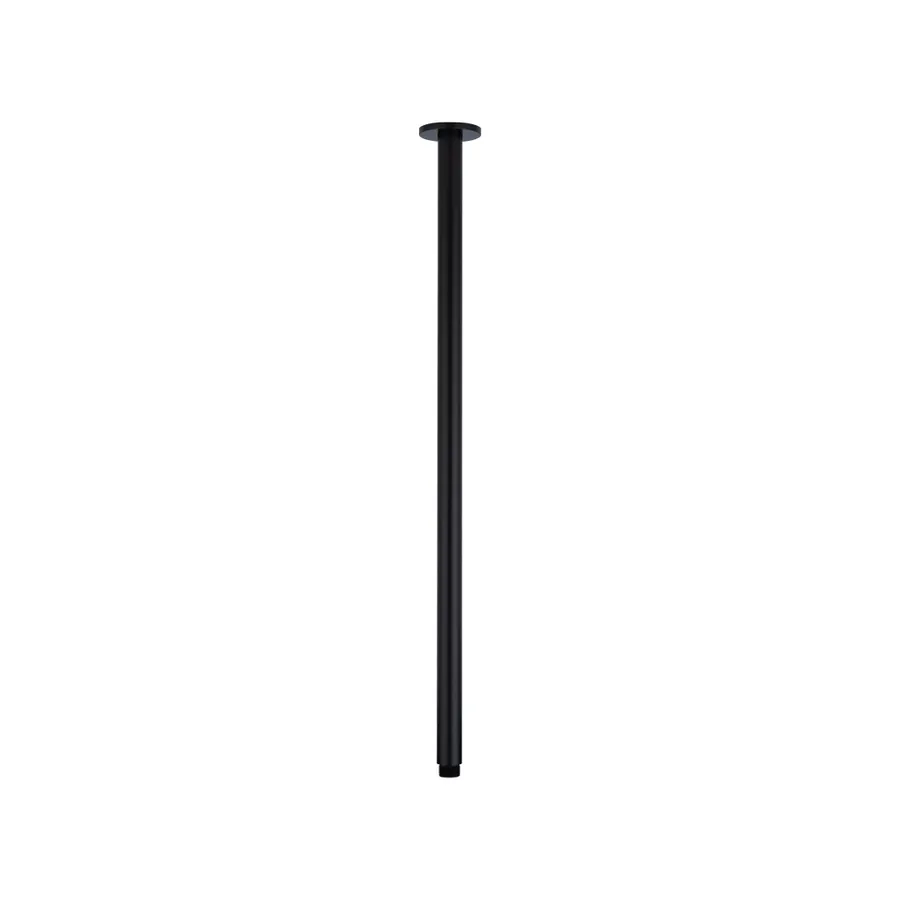 Shower Dropper Extended Round 600mm - Matte Black