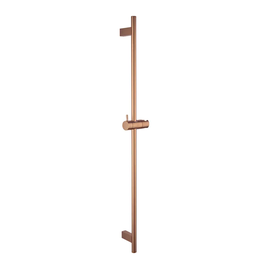Elysian Shower Rail - Brushed Copper