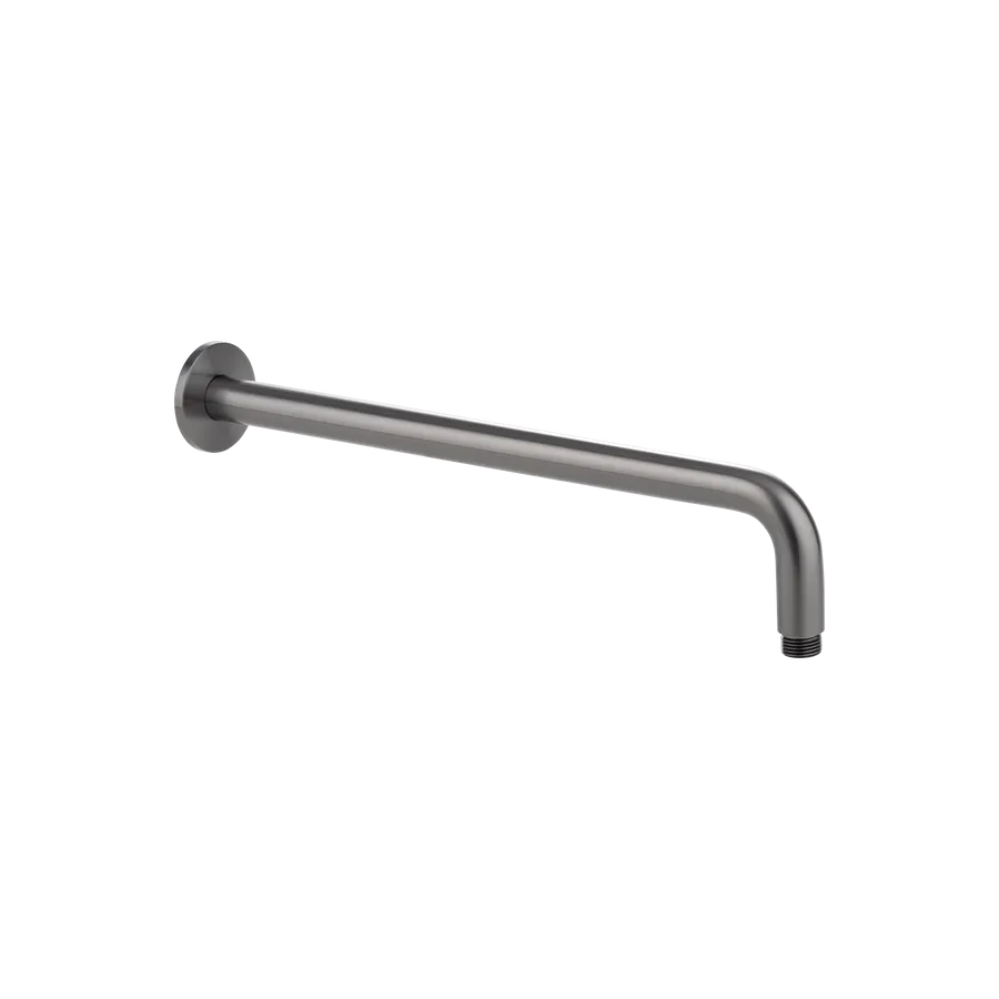 Shower Arm 400mm - Brushed Gunmetal