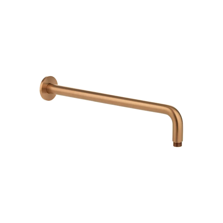 Shower Arm 400mm - Brushed Copper