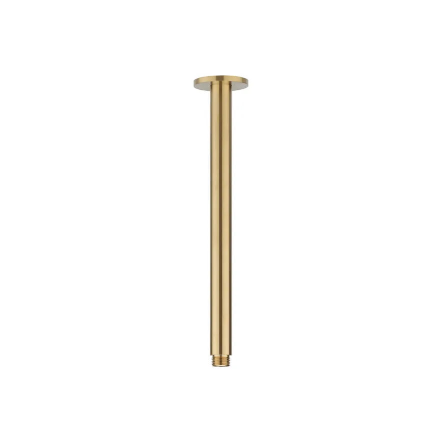 Shower Dropper Round 300mm - Brushed Brass