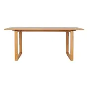 Mira Dining Table 190cm in Rattan Clear Lacquer