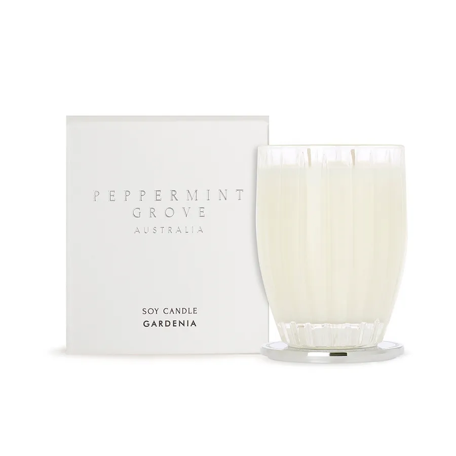 Peppermint Grove Gardenia Large Soy Candles 370g