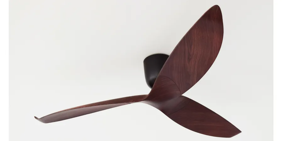 Aeratron AE3+ 3 Blade 60" DC Ceiling Fan With Remote Timber - Dark Walnut