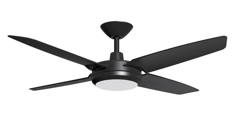 Calibo Enviro 52" (1320mm) DC Ceiling Fan with 18W CCT LED Light and Remote Black