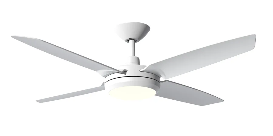 Calibo Enviro 60" (1530mm) DC Ceiling Fan with 18W CCT LED Light and Remote White