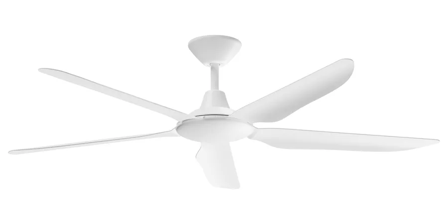 Calibo Storm 56" (1430mm) 5 Blade Indoor/Outdoor DC Ceiling Fan and Remote White