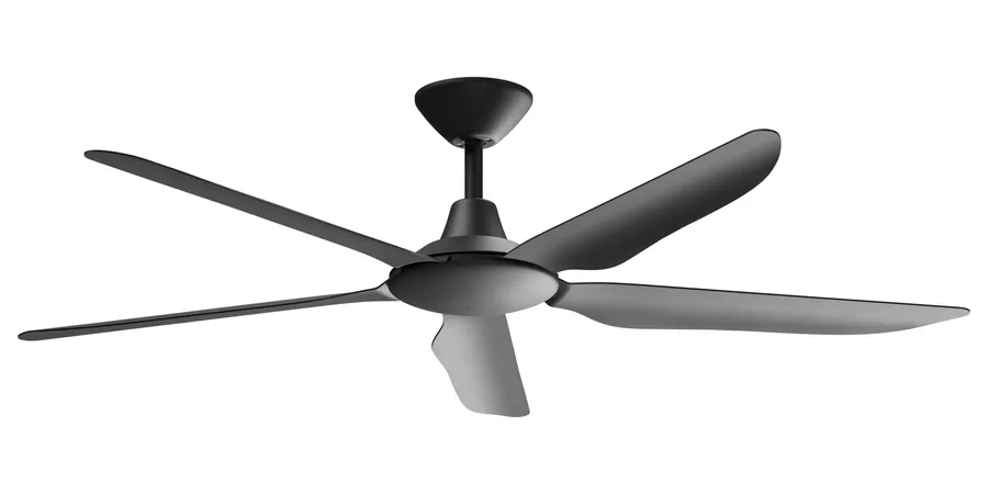 Calibo Storm 56" (1430mm) 5 Blade Indoor/Outdoor DC Ceiling Fan and Remote Matte Black
