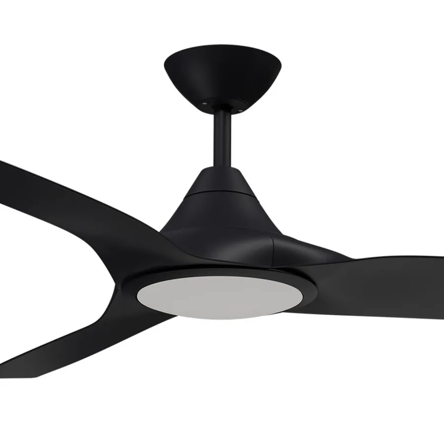Calibo Smart CloudFan 52" (1300mm) ABS DC Ceiling Fan with 20W CCT LED Light and Remote Black