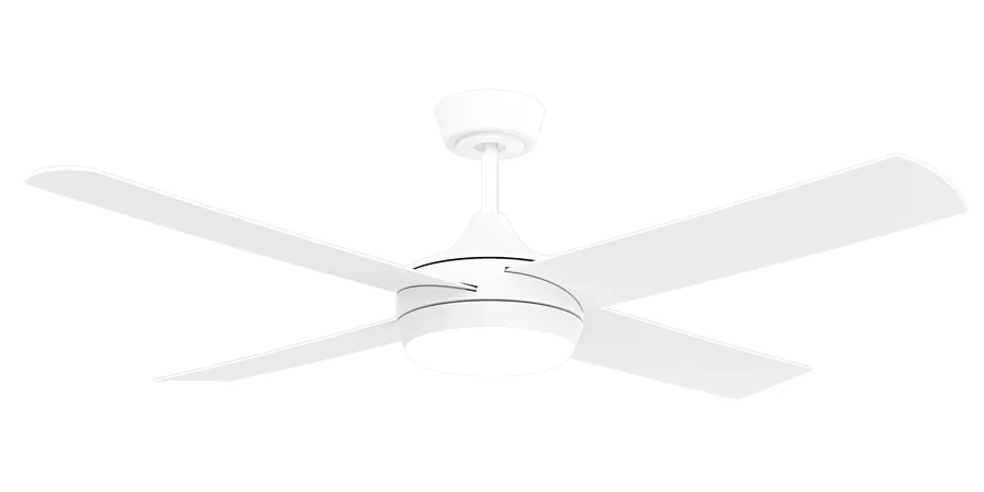 Calibo Breeze Silent 52" (1320mm) ABS AC Ceiling Fan with 24W CCT LED Light White