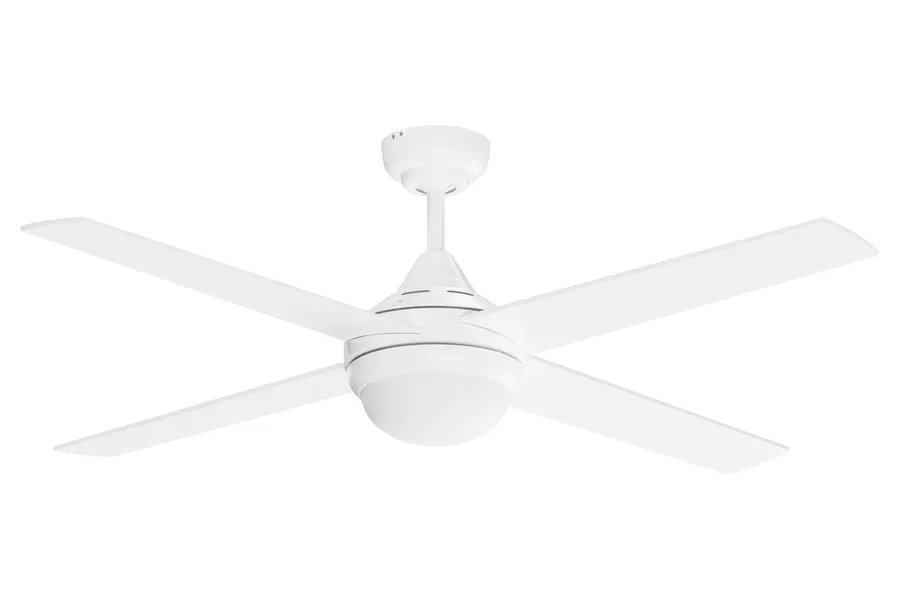 Calibo Bulimba 48" 1200mm Indoor/Outdoor Ceiling Fan with 2 X 7W LED E27 Light and Remote White