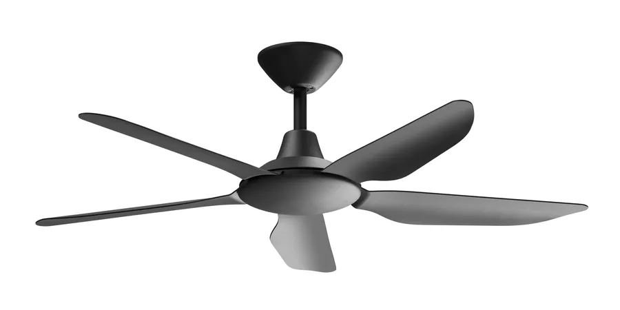Calibo Storm 48" (1220mm) 5 Blade Indoor/Outdoor DC Ceiling Fan and Remote Matte Black