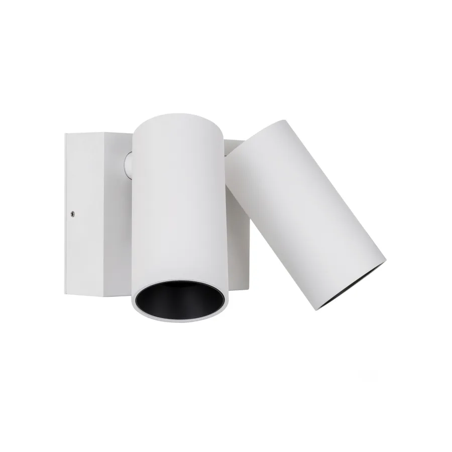Revo Double Adjustable Exterior LED Wall Light IP65 White