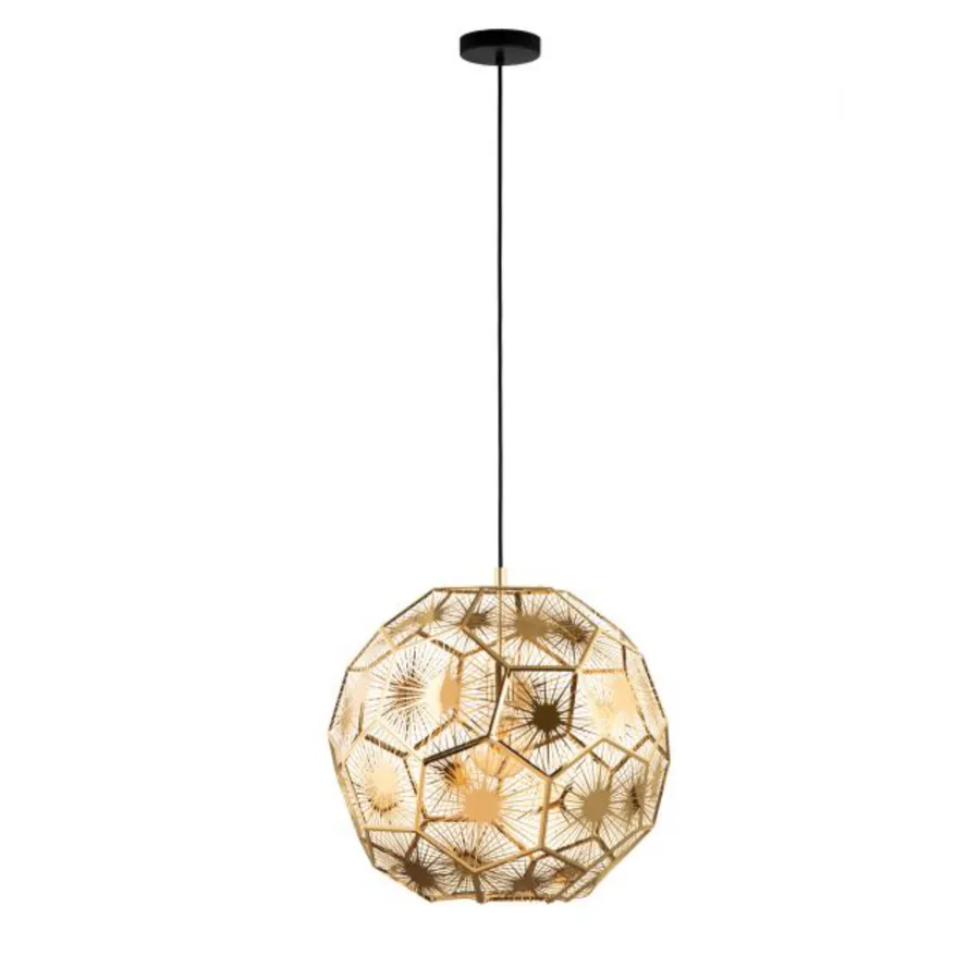 Brass Eglo Skoura Pendant Light (E27) Large