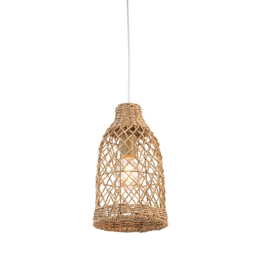 Mercator Newbury DIY Seagrass Basket Look Pendant lamp (E27) Natural