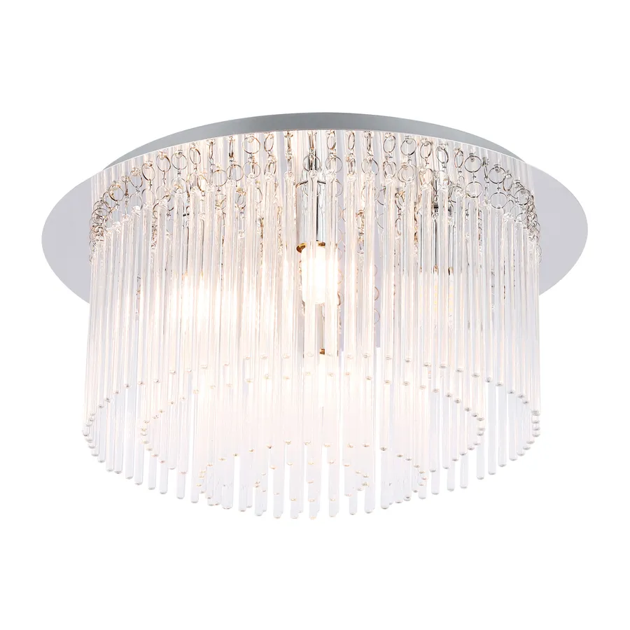 Mercator Clarence Crystal CTC Ceiling Light (GU9) 6 Light