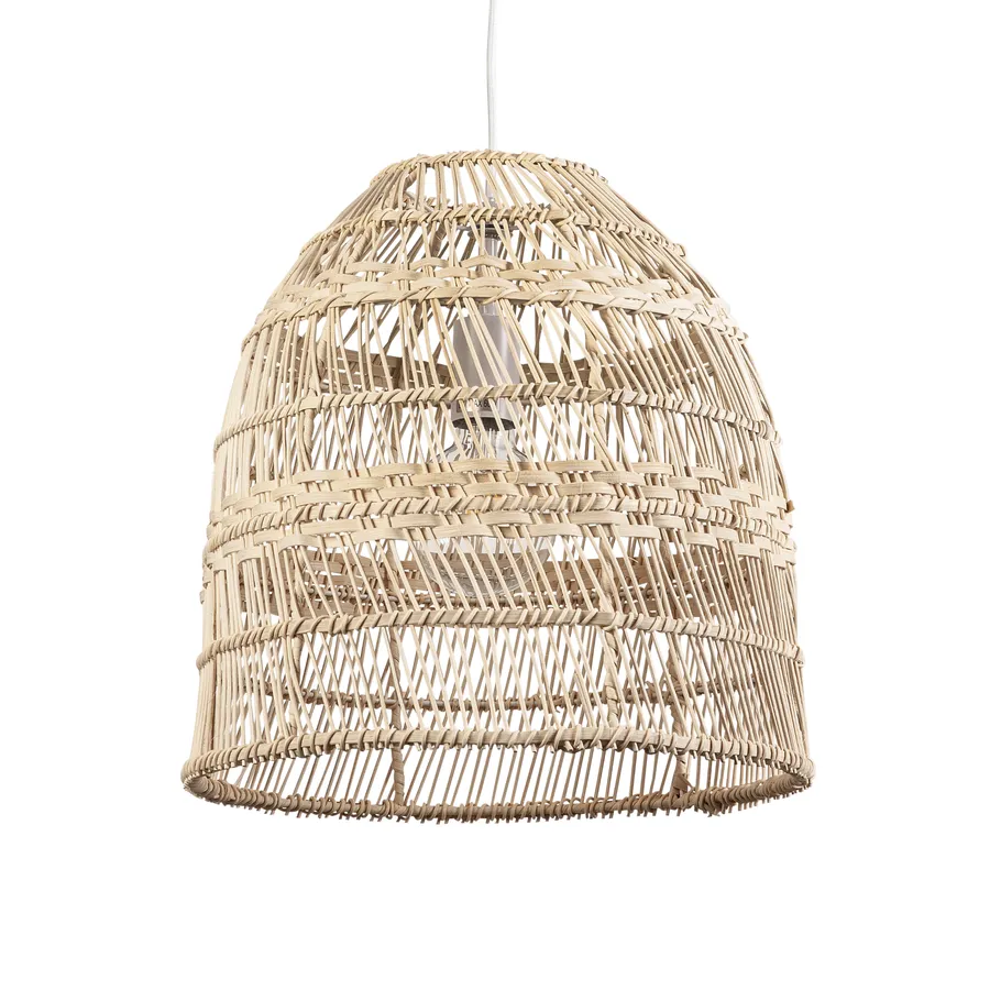 Fiorentino Lobok Rattan Pendant Light Edison Screw (E27) Natural