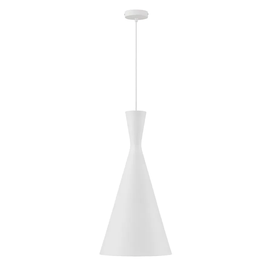 Telbix Flero White Pendant Light (E27) Large