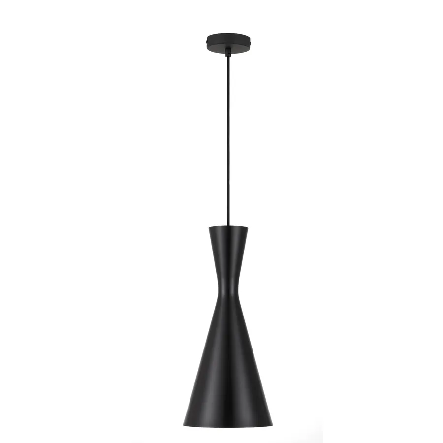 Telbix Flero Brushed Black Pendant Light (E27) Large