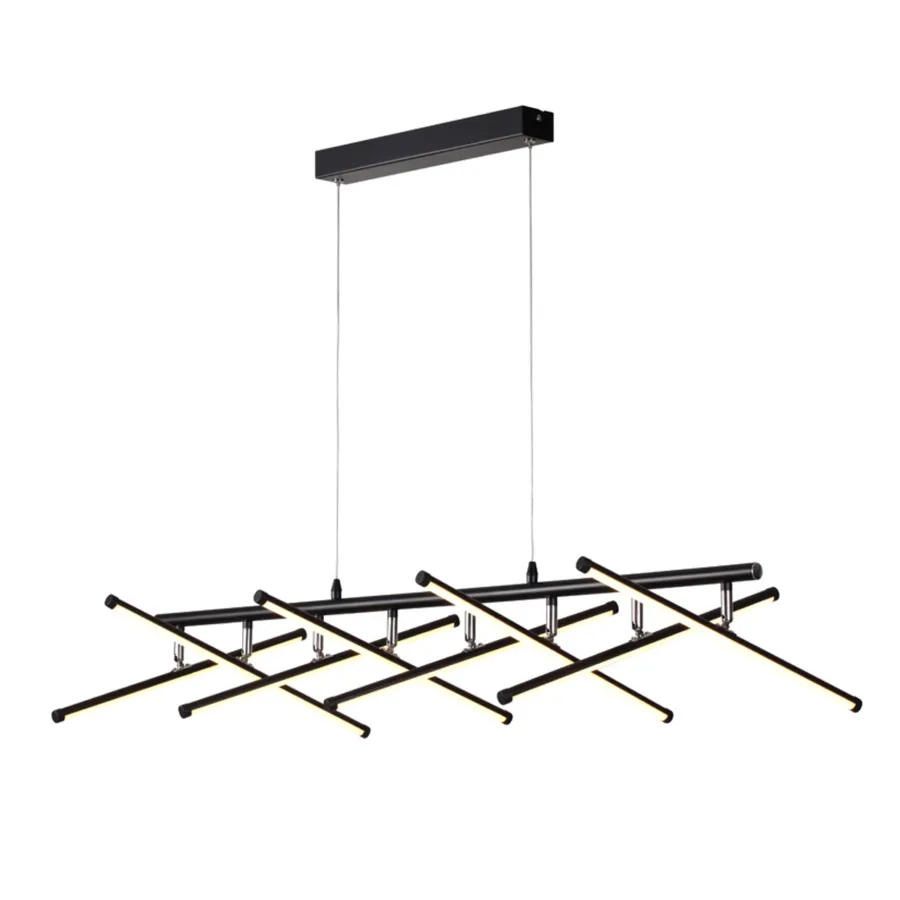 Cougar Metrix Black Dimmable LED Pendant 8 Light