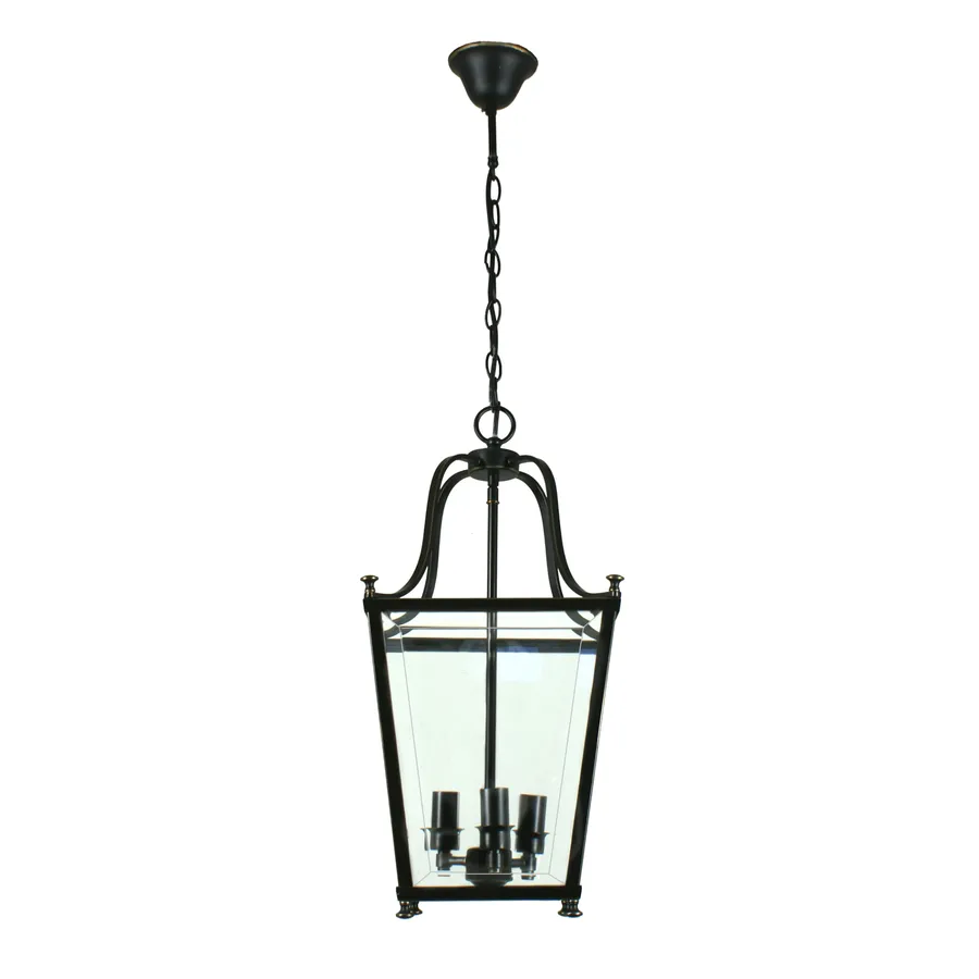 Montana Lantern Bronze Pendant Light 3 Light