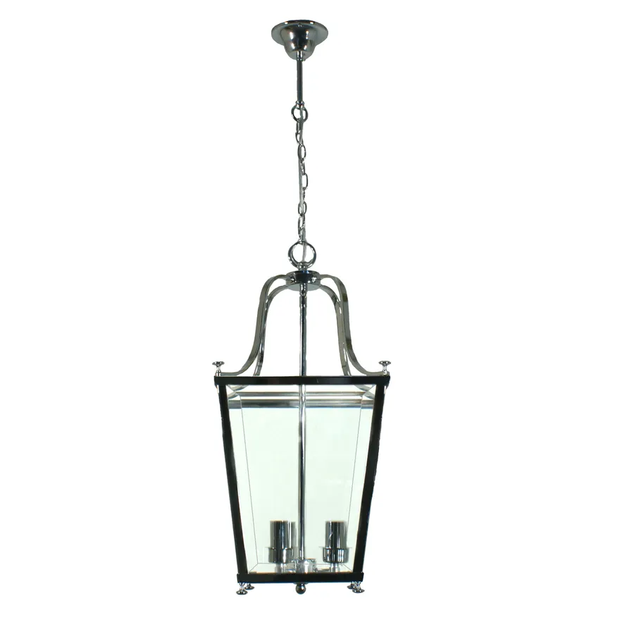 Montana Lantern Chrome Pendant Light 3 Light