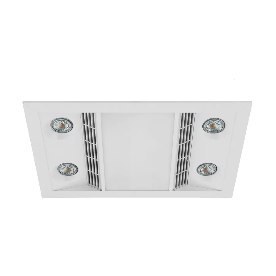 Eglo Inferno 3-In-1 Bathroom Exhaust Fan, Heater, and LED Light White