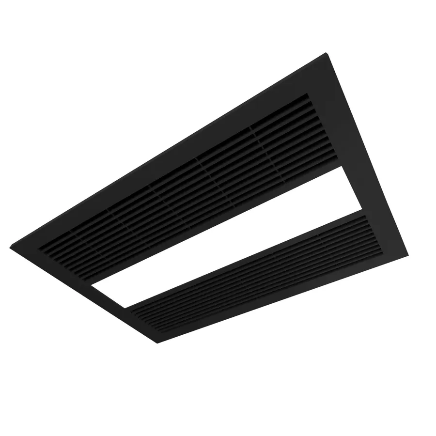 Ventair Sahara Bathroom 4 In 1 High Powered Heat, Light, Cooling and Exhaust Fan Black