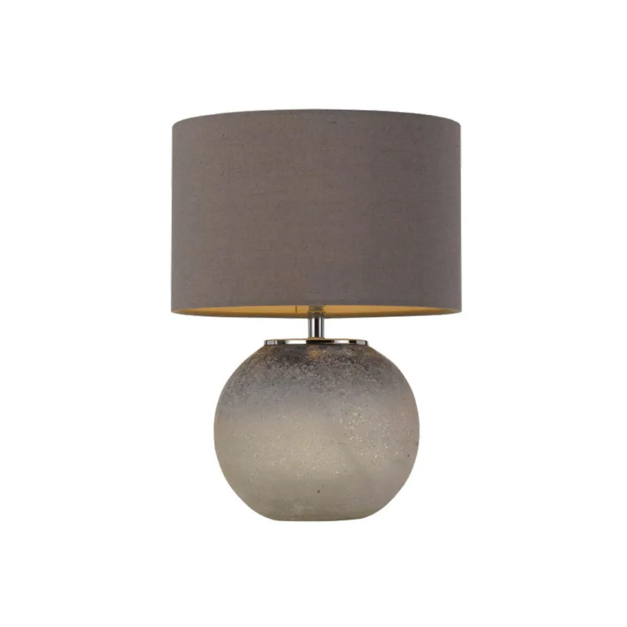 Telbix Lara Concrete Look Table Lamp (E27) Grey and White