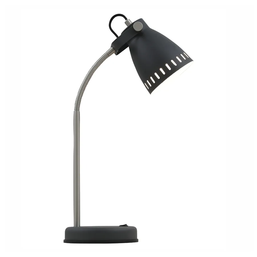 Telbix Nova Industrial Style Adjustable Table Lamp (E27) Black