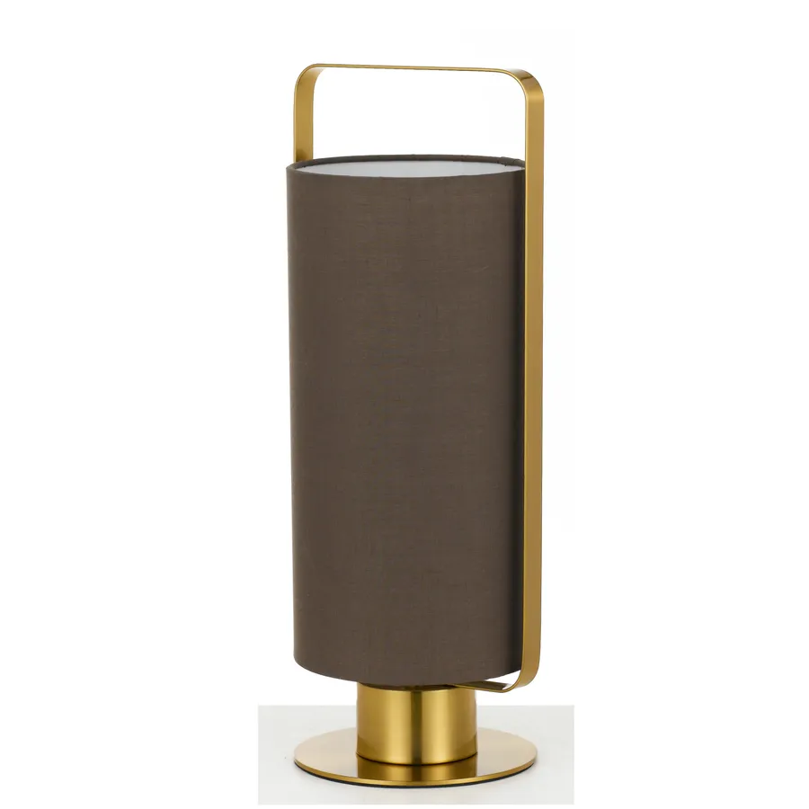 Telbix Orwel E27 Table Lamp Mocca / Antique Gold