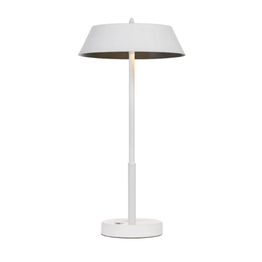 Telbix Allure 7W LED Touch Dimmable Table Lamp White and Silver