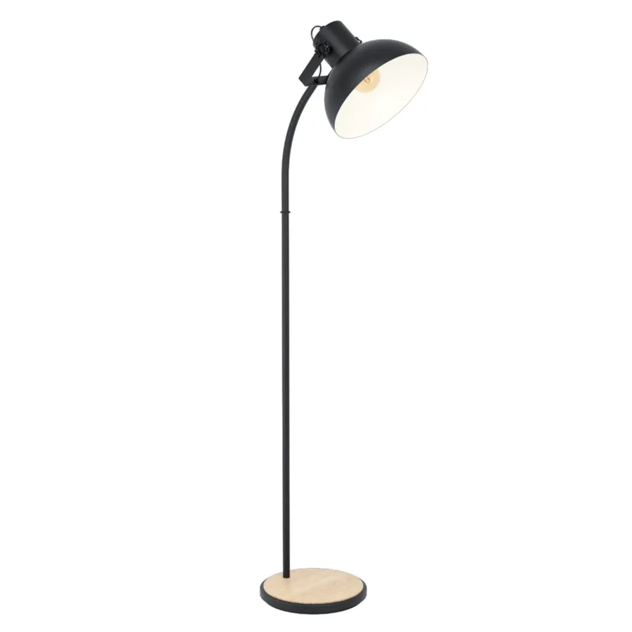 Eglo Lubenham Floor Lamp (E27) Black