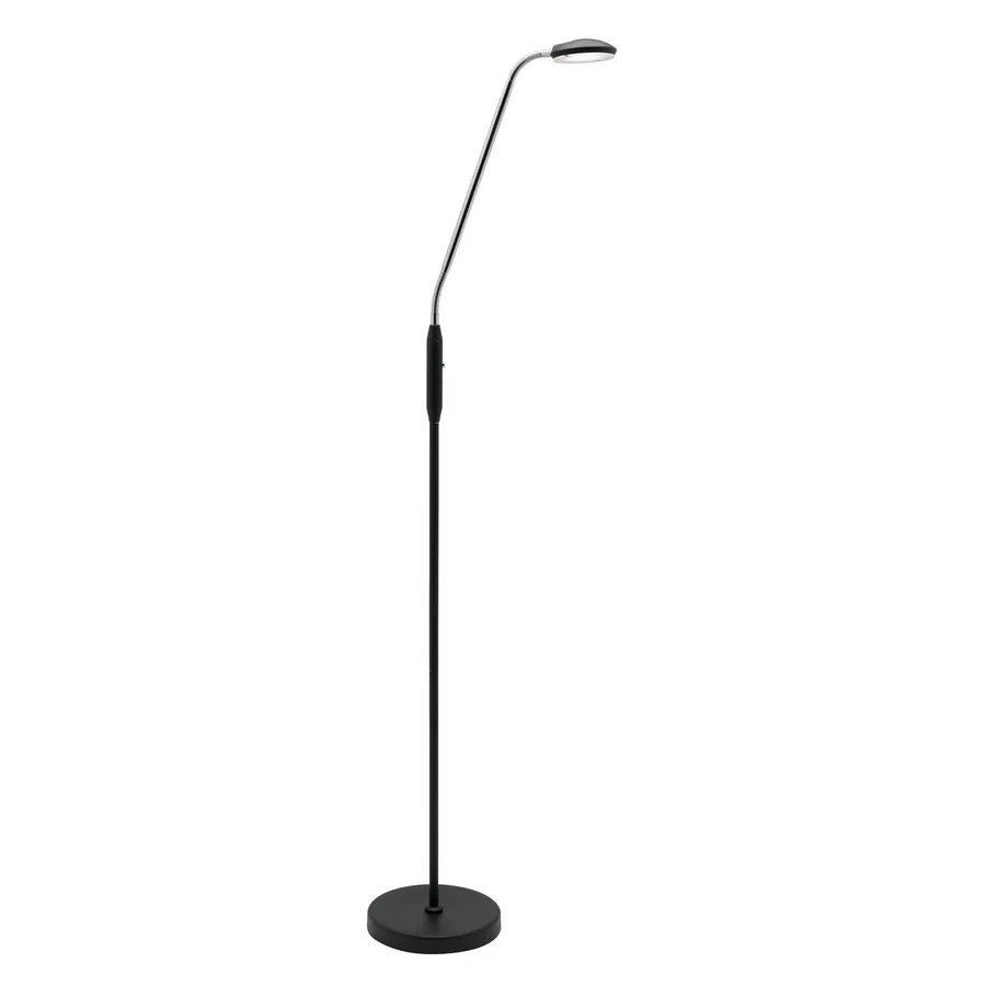 Mercator Dylan 6W LED Dimmable Touch Adjustable Dimmable Floor Lamp Matt Black