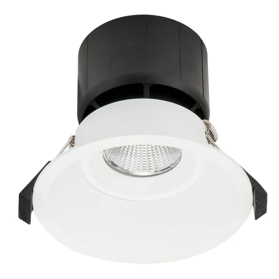 Prime 12W CCT Tri Colour Dimmable Deep Fixed LED Downlight IP44 White