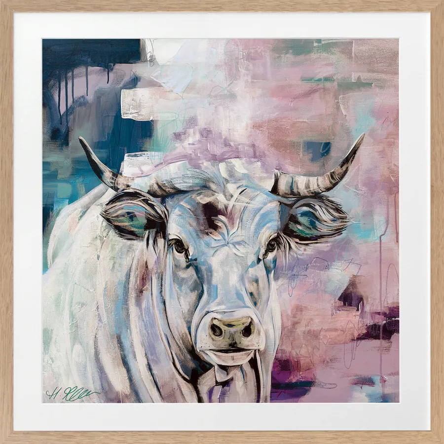 State Of Grace Pastel Pink Framed Art Print