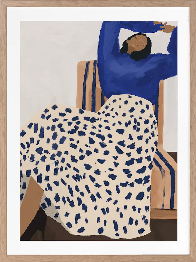 Delilah Daydreaming Framed Art Print