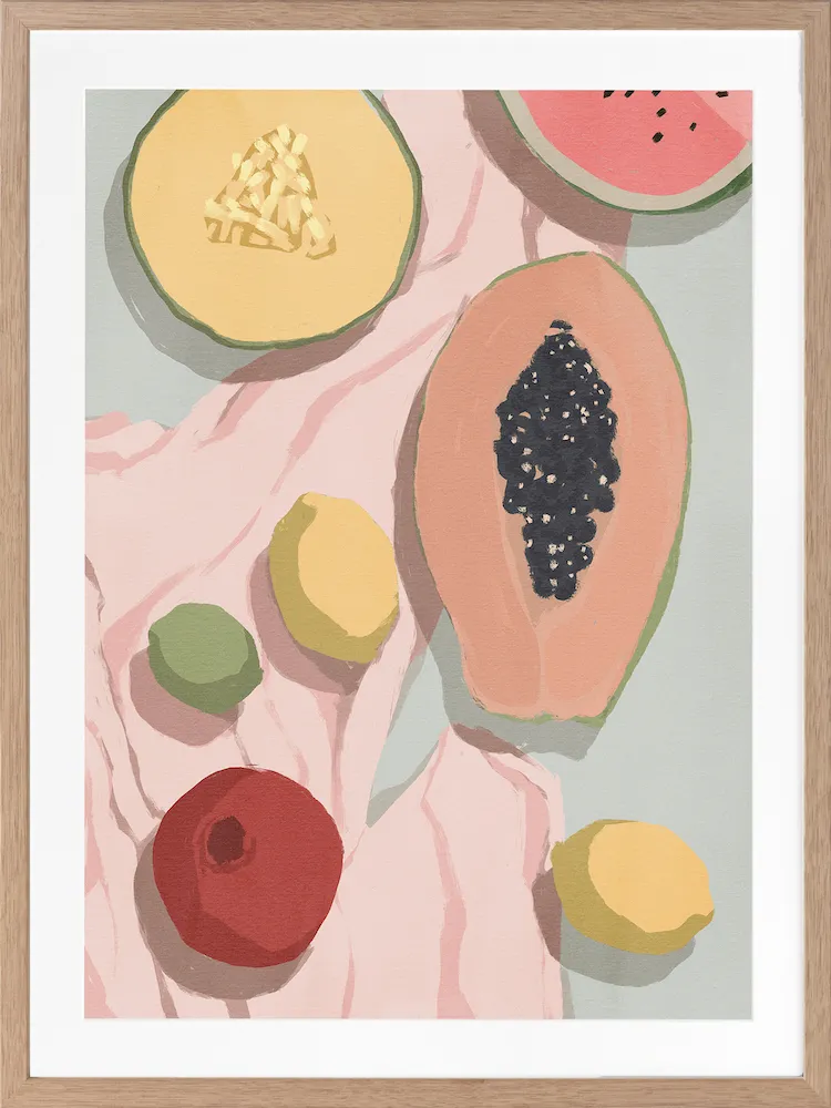 Fiesta dulce Framed Art Print